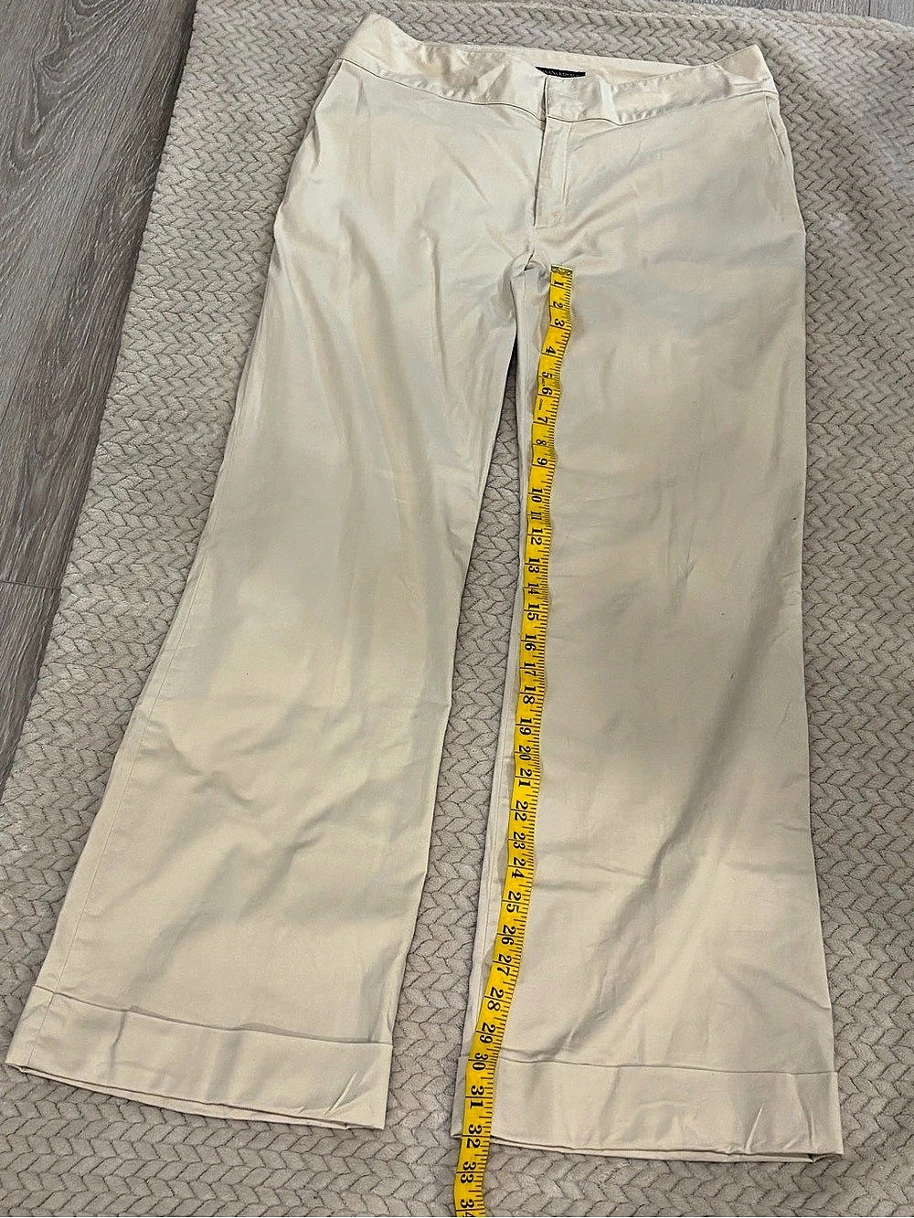 Banana Republic Wide Leg Pants in Beige